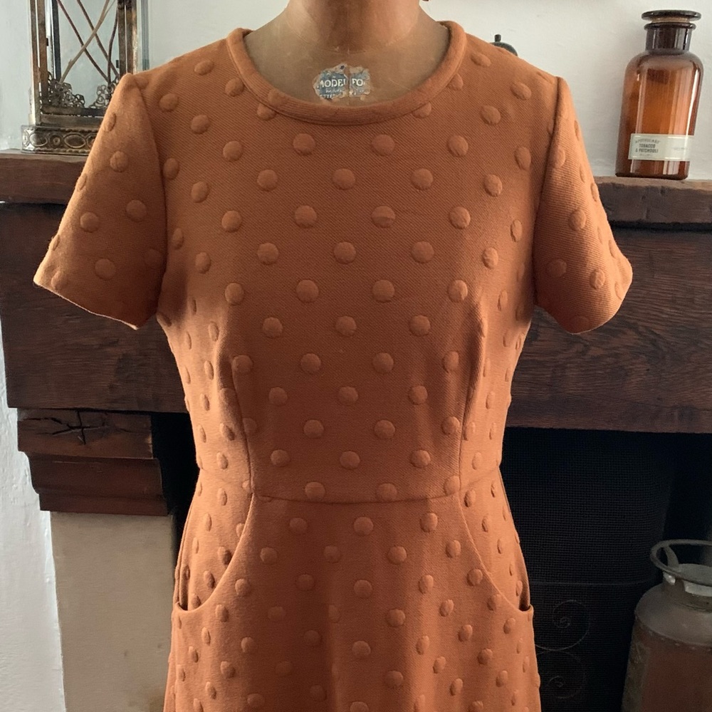 Burnt Orange Mod inspired dress